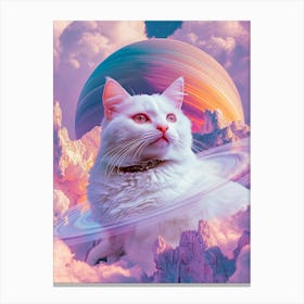 Saturn Cat Canvas Print