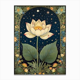 William Morris Lotus Flower Canvas Print