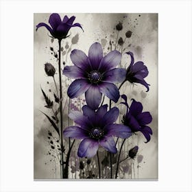 Purple Flowers 1 Canvas Print