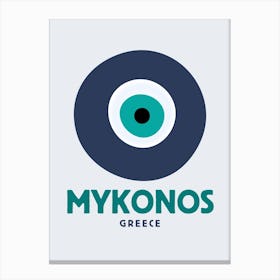 Mykonos Greece Print Canvas Print