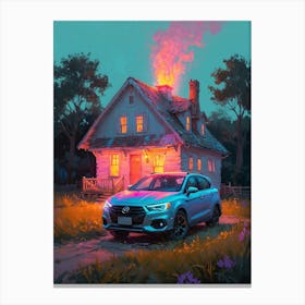 House In The Woods Canvas Print