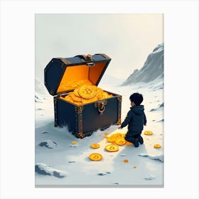 Bitcoin Treasure Canvas Print