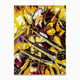 Monster Metal Digimon Videogame Canvas Print