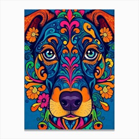 Psychedelic Dog Stampe su tela