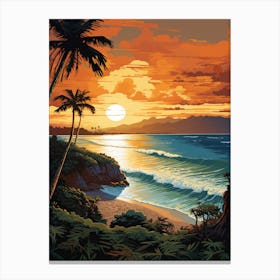 Painting That Depicts Cervantes Beach Australia 3 Canvas Print