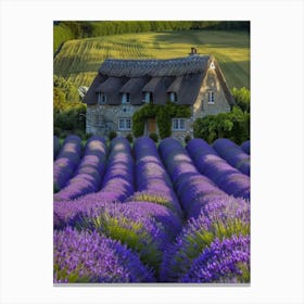 Lavender Fields In France 1 Canvas Print