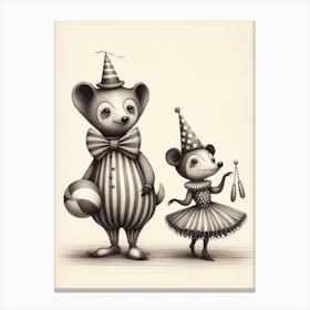 Circus Bears Canvas Print