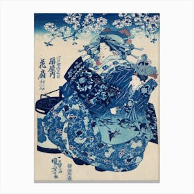 Ogiya Uchi Hanaogi; Utagawa Kuniyoshi Canvas Print