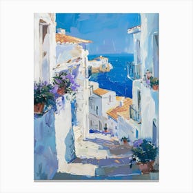 Town On The Coast Canvas Print