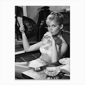 Brigitte Bardot Bikini Canvas Print