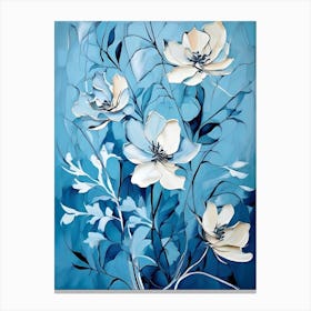 Blue Flowers 17 Canvas Print