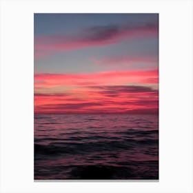 Sunset Over The Ocean 19 Canvas Print