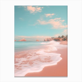 Kaputas Beach Turkey Turquoise And Pink Tones 1 Canvas Print