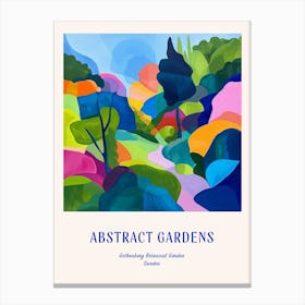 Colourful Gardens Gothenburg Botanical Garden Sweden 2 Blue Poster Canvas Print
