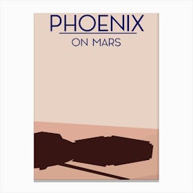 Phoenix On Mars Space Art Canvas Print
