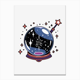 Space Globe Canvas Print