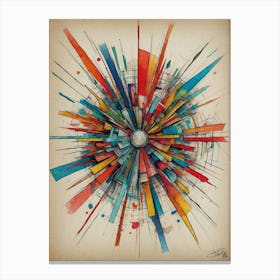 Abstract Burst Canvas Print