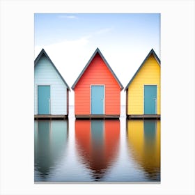 Colorful Houses On The Water Canvas Print