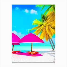 Maafushi Island Maldives Pop Art Photography Tropical Destination Canvas Print