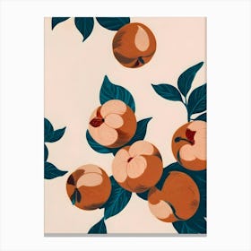 Half Eaten Peaches Canvas Print