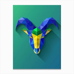 Ram Head Canvas Print