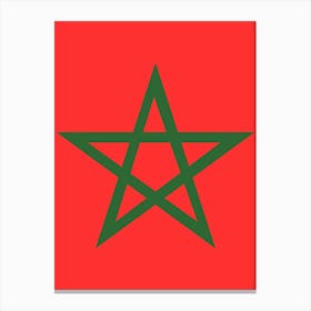 Morocco Flag 1 Canvas Print