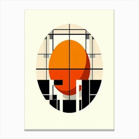 bauhaus geometric art print 1 Canvas Print