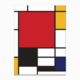 Mondrian Painting Canvas Print