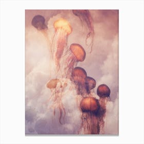 Jellyfish in the Sky Canvas Print