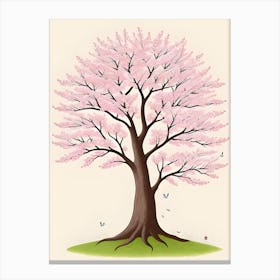 Cherry Blossom Tree Art Canvas Print