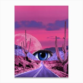 Infrared Vision Pink & Purple Canvas Print