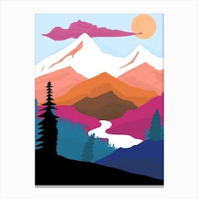 Mountain Landscape 1 Canvas Print