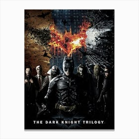 Dark Knight Trilogy Canvas Print