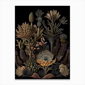 Dark Cactus4 Canvas Print