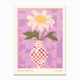 Spring Collection Lavender Flower Vase 4 Canvas Print