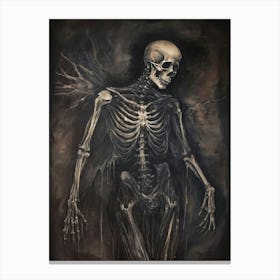 Dance With Death Skeleton Painting (49) Canvas Print