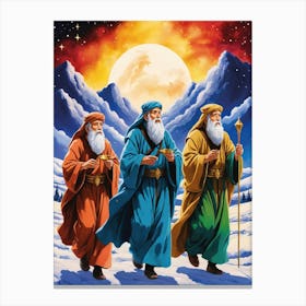 Three Wise Men Christmas Canvas Print