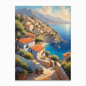 Aegean Village Canvas Print