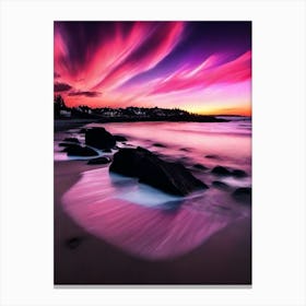 Sunset At The Beach 550 Canvas Print