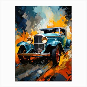 Vintage Car Painting Canvas Print