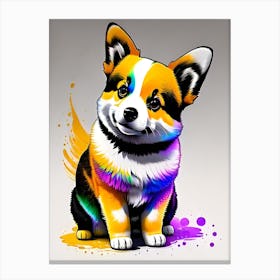 Corgi Painting 7 Canvas Print