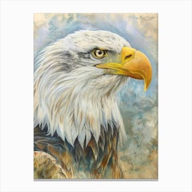 Eagle Pastel Watercolour 3 Stampe su tela