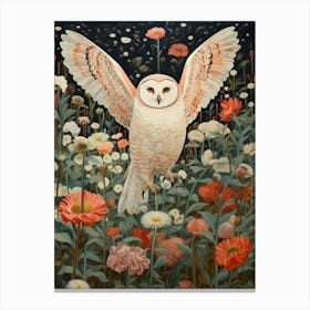Snowy Owl 2 Detailed Bird Painting Canvas Print