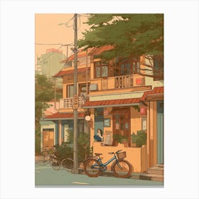 Hanoi Vietnam Illustration 3 Canvas Print