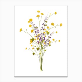 Wildflowers In A Vase Canvas Print