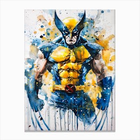 Wolverine Watercolor Canvas Print