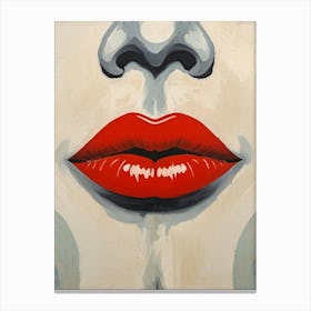 Red Lips Canvas Print