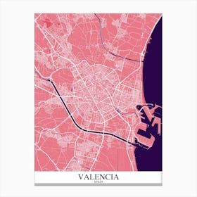 Valencia Pink Purple Canvas Print