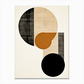 Ivory Geometry Reverie, Bauhaus Canvas Print