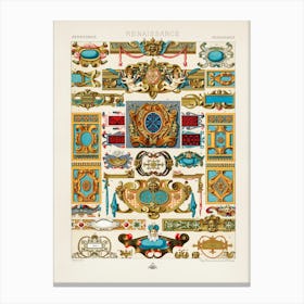 Renaissance Pattern, Albert Racine 7 Canvas Print